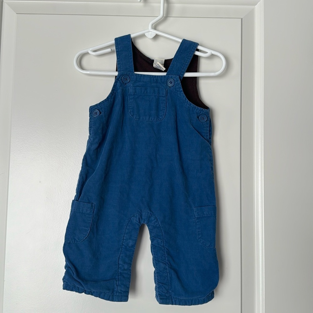 Cherokee Baby Boys Blue Corduroy Overalls Size 6M